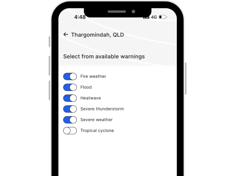 BOM Weather App Notifications | Get Ready Queensland